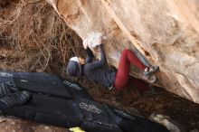 Bouldering in Hueco Tanks on 01/12/2019 with Blue Lizard Climbing and Yoga

Filename: SRM_20190112_1306300.jpg
Aperture: f/3.2
Shutter Speed: 1/320
Body: Canon EOS-1D Mark II
Lens: Canon EF 50mm f/1.8 II