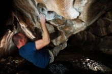 Bouldering in Hueco Tanks on 01/12/2019 with Blue Lizard Climbing and Yoga

Filename: SRM_20190112_1529530.jpg
Aperture: f/8.0
Shutter Speed: 1/250
Body: Canon EOS-1D Mark II
Lens: Canon EF 16-35mm f/2.8 L