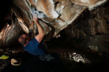 Bouldering in Hueco Tanks on 01/12/2019 with Blue Lizard Climbing and Yoga

Filename: SRM_20190112_1531210.jpg
Aperture: f/8.0
Shutter Speed: 1/250
Body: Canon EOS-1D Mark II
Lens: Canon EF 16-35mm f/2.8 L