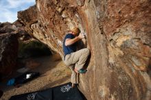 Bouldering in Hueco Tanks on 01/12/2019 with Blue Lizard Climbing and Yoga

Filename: SRM_20190112_1647430.jpg
Aperture: f/5.6
Shutter Speed: 1/200
Body: Canon EOS-1D Mark II
Lens: Canon EF 16-35mm f/2.8 L