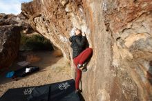 Bouldering in Hueco Tanks on 01/12/2019 with Blue Lizard Climbing and Yoga

Filename: SRM_20190112_1648060.jpg
Aperture: f/5.6
Shutter Speed: 1/160
Body: Canon EOS-1D Mark II
Lens: Canon EF 16-35mm f/2.8 L