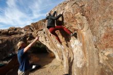 Bouldering in Hueco Tanks on 01/12/2019 with Blue Lizard Climbing and Yoga

Filename: SRM_20190112_1648480.jpg
Aperture: f/5.6
Shutter Speed: 1/320
Body: Canon EOS-1D Mark II
Lens: Canon EF 16-35mm f/2.8 L