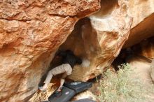 Bouldering in Hueco Tanks on 01/12/2019 with Blue Lizard Climbing and Yoga

Filename: SRM_20190112_1805250.jpg
Aperture: f/2.8
Shutter Speed: 1/100
Body: Canon EOS-1D Mark II
Lens: Canon EF 16-35mm f/2.8 L