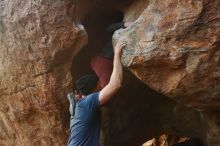 Bouldering in Hueco Tanks on 01/12/2019 with Blue Lizard Climbing and Yoga

Filename: SRM_20190112_1812340.jpg
Aperture: f/3.5
Shutter Speed: 1/200
Body: Canon EOS-1D Mark II
Lens: Canon EF 16-35mm f/2.8 L