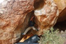 Bouldering in Hueco Tanks on 01/12/2019 with Blue Lizard Climbing and Yoga

Filename: SRM_20190112_1817100.jpg
Aperture: f/2.8
Shutter Speed: 1/80
Body: Canon EOS-1D Mark II
Lens: Canon EF 16-35mm f/2.8 L