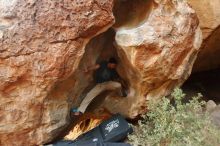 Bouldering in Hueco Tanks on 01/12/2019 with Blue Lizard Climbing and Yoga

Filename: SRM_20190112_1817520.jpg
Aperture: f/2.8
Shutter Speed: 1/80
Body: Canon EOS-1D Mark II
Lens: Canon EF 16-35mm f/2.8 L