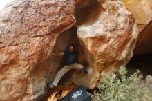 Bouldering in Hueco Tanks on 01/12/2019 with Blue Lizard Climbing and Yoga

Filename: SRM_20190112_1817590.jpg
Aperture: f/2.8
Shutter Speed: 1/80
Body: Canon EOS-1D Mark II
Lens: Canon EF 16-35mm f/2.8 L