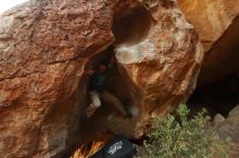 Bouldering in Hueco Tanks on 01/12/2019 with Blue Lizard Climbing and Yoga

Filename: SRM_20190112_1819290.jpg
Aperture: f/2.8
Shutter Speed: 1/125
Body: Canon EOS-1D Mark II
Lens: Canon EF 16-35mm f/2.8 L