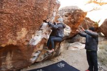 Bouldering in Hueco Tanks on 01/13/2019 with Blue Lizard Climbing and Yoga

Filename: SRM_20190113_1028090.jpg
Aperture: f/5.6
Shutter Speed: 1/125
Body: Canon EOS-1D Mark II
Lens: Canon EF 16-35mm f/2.8 L