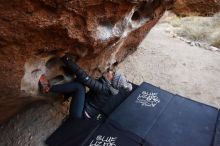 Bouldering in Hueco Tanks on 01/13/2019 with Blue Lizard Climbing and Yoga

Filename: SRM_20190113_1042330.jpg
Aperture: f/4.0
Shutter Speed: 1/250
Body: Canon EOS-1D Mark II
Lens: Canon EF 16-35mm f/2.8 L