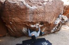 Bouldering in Hueco Tanks on 01/13/2019 with Blue Lizard Climbing and Yoga

Filename: SRM_20190113_1046230.jpg
Aperture: f/4.0
Shutter Speed: 1/250
Body: Canon EOS-1D Mark II
Lens: Canon EF 16-35mm f/2.8 L