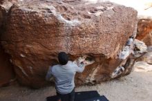 Bouldering in Hueco Tanks on 01/13/2019 with Blue Lizard Climbing and Yoga

Filename: SRM_20190113_1046260.jpg
Aperture: f/4.0
Shutter Speed: 1/250
Body: Canon EOS-1D Mark II
Lens: Canon EF 16-35mm f/2.8 L