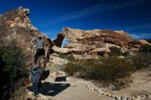 Bouldering in Hueco Tanks on 01/13/2019 with Blue Lizard Climbing and Yoga

Filename: SRM_20190113_1058070.jpg
Aperture: f/5.6
Shutter Speed: 1/320
Body: Canon EOS-1D Mark II
Lens: Canon EF 16-35mm f/2.8 L