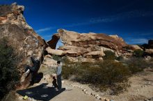 Bouldering in Hueco Tanks on 01/13/2019 with Blue Lizard Climbing and Yoga

Filename: SRM_20190113_1101310.jpg
Aperture: f/5.6
Shutter Speed: 1/320
Body: Canon EOS-1D Mark II
Lens: Canon EF 16-35mm f/2.8 L