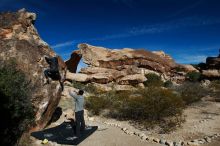 Bouldering in Hueco Tanks on 01/13/2019 with Blue Lizard Climbing and Yoga

Filename: SRM_20190113_1101590.jpg
Aperture: f/5.6
Shutter Speed: 1/320
Body: Canon EOS-1D Mark II
Lens: Canon EF 16-35mm f/2.8 L