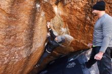 Bouldering in Hueco Tanks on 01/13/2019 with Blue Lizard Climbing and Yoga

Filename: SRM_20190113_1140580.jpg
Aperture: f/5.0
Shutter Speed: 1/250
Body: Canon EOS-1D Mark II
Lens: Canon EF 16-35mm f/2.8 L