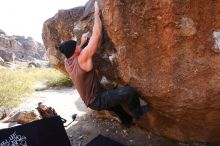 Bouldering in Hueco Tanks on 01/13/2019 with Blue Lizard Climbing and Yoga

Filename: SRM_20190113_1155440.jpg
Aperture: f/5.6
Shutter Speed: 1/500
Body: Canon EOS-1D Mark II
Lens: Canon EF 16-35mm f/2.8 L