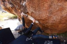 Bouldering in Hueco Tanks on 01/13/2019 with Blue Lizard Climbing and Yoga

Filename: SRM_20190113_1159290.jpg
Aperture: f/5.6
Shutter Speed: 1/320
Body: Canon EOS-1D Mark II
Lens: Canon EF 16-35mm f/2.8 L