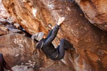 Bouldering in Hueco Tanks on 01/13/2019 with Blue Lizard Climbing and Yoga

Filename: SRM_20190113_1216530.jpg
Aperture: f/3.2
Shutter Speed: 1/400
Body: Canon EOS-1D Mark II
Lens: Canon EF 16-35mm f/2.8 L