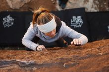 Bouldering in Hueco Tanks on 01/13/2019 with Blue Lizard Climbing and Yoga

Filename: SRM_20190113_1302540.jpg
Aperture: f/4.0
Shutter Speed: 1/500
Body: Canon EOS-1D Mark II
Lens: Canon EF 50mm f/1.8 II