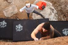 Bouldering in Hueco Tanks on 01/13/2019 with Blue Lizard Climbing and Yoga

Filename: SRM_20190113_1306530.jpg
Aperture: f/4.0
Shutter Speed: 1/320
Body: Canon EOS-1D Mark II
Lens: Canon EF 50mm f/1.8 II