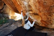 Bouldering in Hueco Tanks on 01/13/2019 with Blue Lizard Climbing and Yoga

Filename: SRM_20190113_1442310.jpg
Aperture: f/5.0
Shutter Speed: 1/250
Body: Canon EOS-1D Mark II
Lens: Canon EF 16-35mm f/2.8 L