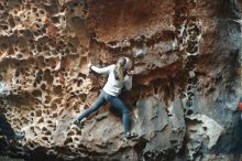 Bouldering in Hueco Tanks on 01/13/2019 with Blue Lizard Climbing and Yoga

Filename: SRM_20190113_1618140.jpg
Aperture: f/2.5
Shutter Speed: 1/50
Body: Canon EOS-1D Mark II
Lens: Canon EF 50mm f/1.8 II