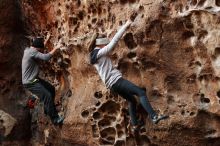 Bouldering in Hueco Tanks on 01/13/2019 with Blue Lizard Climbing and Yoga

Filename: SRM_20190113_1619130.jpg
Aperture: f/2.8
Shutter Speed: 1/100
Body: Canon EOS-1D Mark II
Lens: Canon EF 50mm f/1.8 II