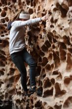 Bouldering in Hueco Tanks on 01/13/2019 with Blue Lizard Climbing and Yoga

Filename: SRM_20190113_1619520.jpg
Aperture: f/2.8
Shutter Speed: 1/100
Body: Canon EOS-1D Mark II
Lens: Canon EF 50mm f/1.8 II