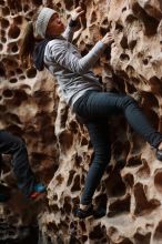 Bouldering in Hueco Tanks on 01/13/2019 with Blue Lizard Climbing and Yoga

Filename: SRM_20190113_1619550.jpg
Aperture: f/2.8
Shutter Speed: 1/125
Body: Canon EOS-1D Mark II
Lens: Canon EF 50mm f/1.8 II