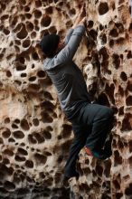 Bouldering in Hueco Tanks on 01/13/2019 with Blue Lizard Climbing and Yoga

Filename: SRM_20190113_1620040.jpg
Aperture: f/2.8
Shutter Speed: 1/125
Body: Canon EOS-1D Mark II
Lens: Canon EF 50mm f/1.8 II
