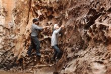 Bouldering in Hueco Tanks on 01/13/2019 with Blue Lizard Climbing and Yoga

Filename: SRM_20190113_1621230.jpg
Aperture: f/4.0
Shutter Speed: 1/40
Body: Canon EOS-1D Mark II
Lens: Canon EF 50mm f/1.8 II