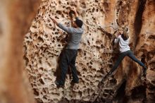 Bouldering in Hueco Tanks on 01/13/2019 with Blue Lizard Climbing and Yoga

Filename: SRM_20190113_1625040.jpg
Aperture: f/2.8
Shutter Speed: 1/100
Body: Canon EOS-1D Mark II
Lens: Canon EF 50mm f/1.8 II