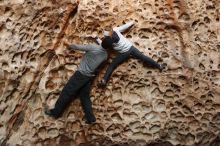 Bouldering in Hueco Tanks on 01/13/2019 with Blue Lizard Climbing and Yoga

Filename: SRM_20190113_1625390.jpg
Aperture: f/4.0
Shutter Speed: 1/80
Body: Canon EOS-1D Mark II
Lens: Canon EF 50mm f/1.8 II