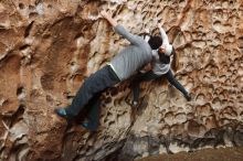 Bouldering in Hueco Tanks on 01/13/2019 with Blue Lizard Climbing and Yoga

Filename: SRM_20190113_1626320.jpg
Aperture: f/3.5
Shutter Speed: 1/60
Body: Canon EOS-1D Mark II
Lens: Canon EF 50mm f/1.8 II