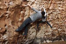 Bouldering in Hueco Tanks on 01/13/2019 with Blue Lizard Climbing and Yoga

Filename: SRM_20190113_1626330.jpg
Aperture: f/3.5
Shutter Speed: 1/60
Body: Canon EOS-1D Mark II
Lens: Canon EF 50mm f/1.8 II