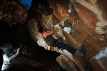 Bouldering in Hueco Tanks on 01/13/2019 with Blue Lizard Climbing and Yoga

Filename: SRM_20190113_1727590.jpg
Aperture: f/8.0
Shutter Speed: 1/250
Body: Canon EOS-1D Mark II
Lens: Canon EF 16-35mm f/2.8 L