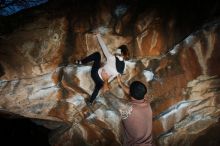 Bouldering in Hueco Tanks on 01/13/2019 with Blue Lizard Climbing and Yoga

Filename: SRM_20190113_1740520.jpg
Aperture: f/8.0
Shutter Speed: 1/250
Body: Canon EOS-1D Mark II
Lens: Canon EF 16-35mm f/2.8 L