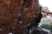 Bouldering in Hueco Tanks on 01/14/2019 with Blue Lizard Climbing and Yoga

Filename: SRM_20190114_1016140.jpg
Aperture: f/6.3
Shutter Speed: 1/160
Body: Canon EOS-1D Mark II
Lens: Canon EF 16-35mm f/2.8 L