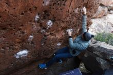 Bouldering in Hueco Tanks on 01/14/2019 with Blue Lizard Climbing and Yoga

Filename: SRM_20190114_1018100.jpg
Aperture: f/5.0
Shutter Speed: 1/160
Body: Canon EOS-1D Mark II
Lens: Canon EF 16-35mm f/2.8 L