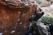 Bouldering in Hueco Tanks on 01/14/2019 with Blue Lizard Climbing and Yoga

Filename: SRM_20190114_1027160.jpg
Aperture: f/5.6
Shutter Speed: 1/160
Body: Canon EOS-1D Mark II
Lens: Canon EF 16-35mm f/2.8 L