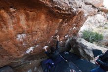 Bouldering in Hueco Tanks on 01/14/2019 with Blue Lizard Climbing and Yoga

Filename: SRM_20190114_1030340.jpg
Aperture: f/4.5
Shutter Speed: 1/200
Body: Canon EOS-1D Mark II
Lens: Canon EF 16-35mm f/2.8 L