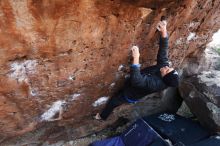 Bouldering in Hueco Tanks on 01/14/2019 with Blue Lizard Climbing and Yoga

Filename: SRM_20190114_1030460.jpg
Aperture: f/4.0
Shutter Speed: 1/200
Body: Canon EOS-1D Mark II
Lens: Canon EF 16-35mm f/2.8 L