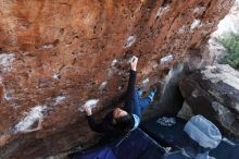 Bouldering in Hueco Tanks on 01/14/2019 with Blue Lizard Climbing and Yoga

Filename: SRM_20190114_1033330.jpg
Aperture: f/4.0
Shutter Speed: 1/200
Body: Canon EOS-1D Mark II
Lens: Canon EF 16-35mm f/2.8 L