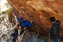 Bouldering in Hueco Tanks on 01/14/2019 with Blue Lizard Climbing and Yoga

Filename: SRM_20190114_1122430.jpg
Aperture: f/4.0
Shutter Speed: 1/250
Body: Canon EOS-1D Mark II
Lens: Canon EF 50mm f/1.8 II