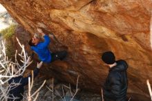 Bouldering in Hueco Tanks on 01/14/2019 with Blue Lizard Climbing and Yoga

Filename: SRM_20190114_1122550.jpg
Aperture: f/4.0
Shutter Speed: 1/250
Body: Canon EOS-1D Mark II
Lens: Canon EF 50mm f/1.8 II