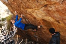 Bouldering in Hueco Tanks on 01/14/2019 with Blue Lizard Climbing and Yoga

Filename: SRM_20190114_1123030.jpg
Aperture: f/4.0
Shutter Speed: 1/250
Body: Canon EOS-1D Mark II
Lens: Canon EF 50mm f/1.8 II