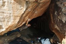 Bouldering in Hueco Tanks on 01/14/2019 with Blue Lizard Climbing and Yoga

Filename: SRM_20190114_1253340.jpg
Aperture: f/5.6
Shutter Speed: 1/250
Body: Canon EOS-1D Mark II
Lens: Canon EF 50mm f/1.8 II