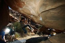 Bouldering in Hueco Tanks on 01/14/2019 with Blue Lizard Climbing and Yoga

Filename: SRM_20190114_1259520.jpg
Aperture: f/8.0
Shutter Speed: 1/250
Body: Canon EOS-1D Mark II
Lens: Canon EF 16-35mm f/2.8 L