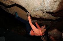 Bouldering in Hueco Tanks on 01/14/2019 with Blue Lizard Climbing and Yoga

Filename: SRM_20190114_1302270.jpg
Aperture: f/8.0
Shutter Speed: 1/250
Body: Canon EOS-1D Mark II
Lens: Canon EF 16-35mm f/2.8 L